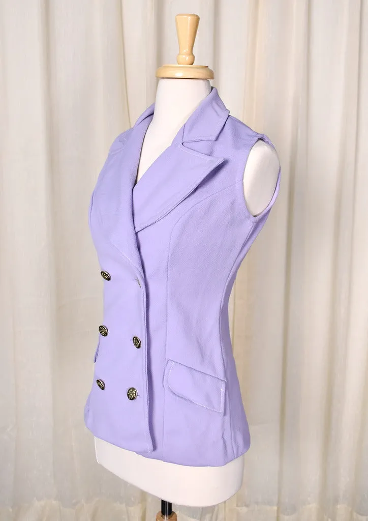 1960s Lavender Sleeveless Top