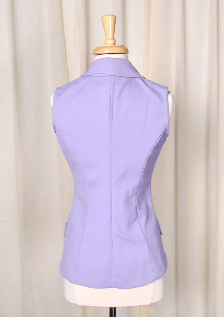 1960s Lavender Sleeveless Top