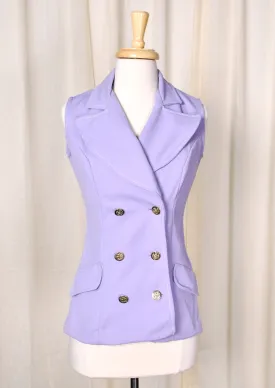 1960s Lavender Sleeveless Top