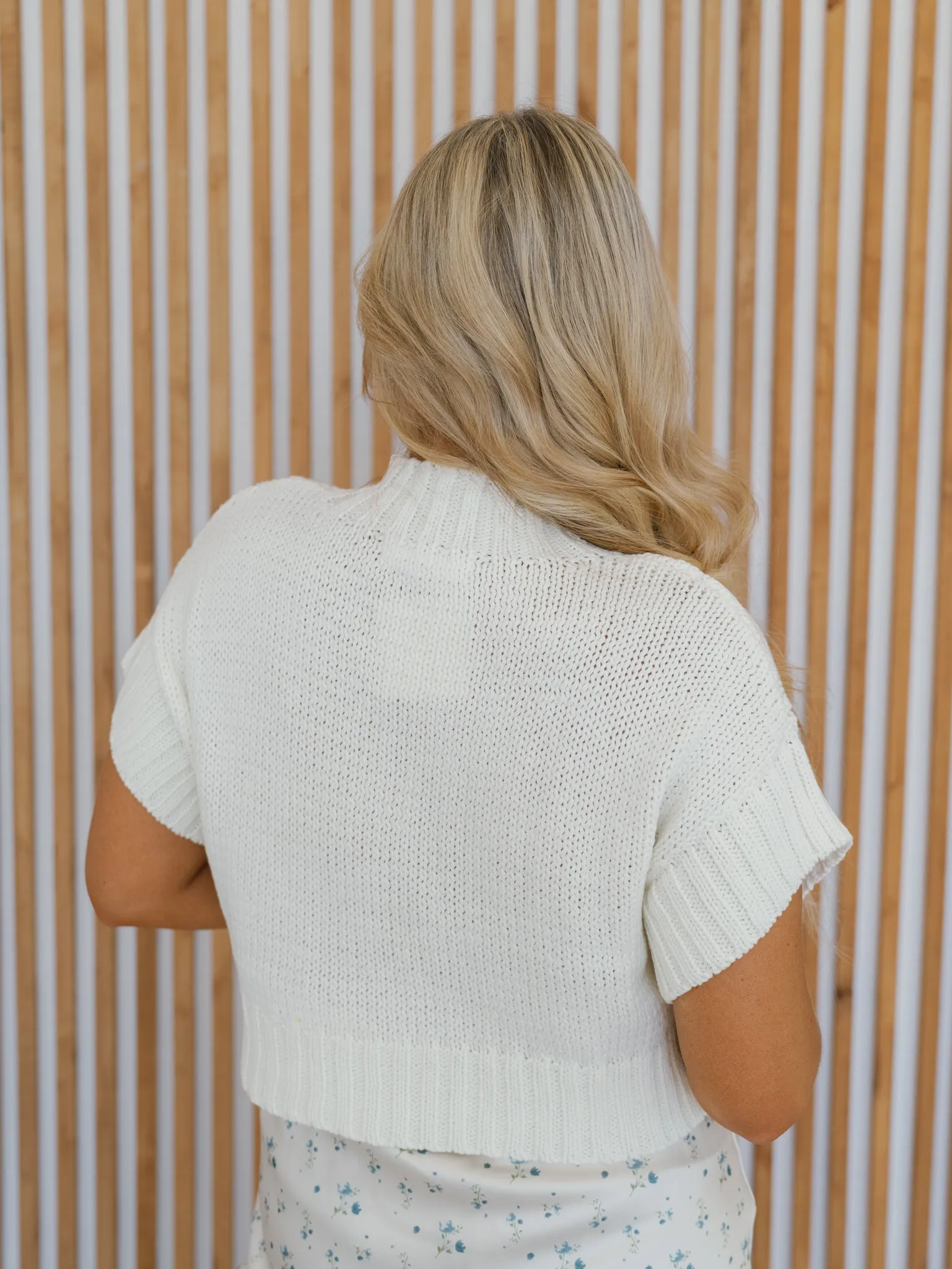 Abigail Sweater Top - Ivory