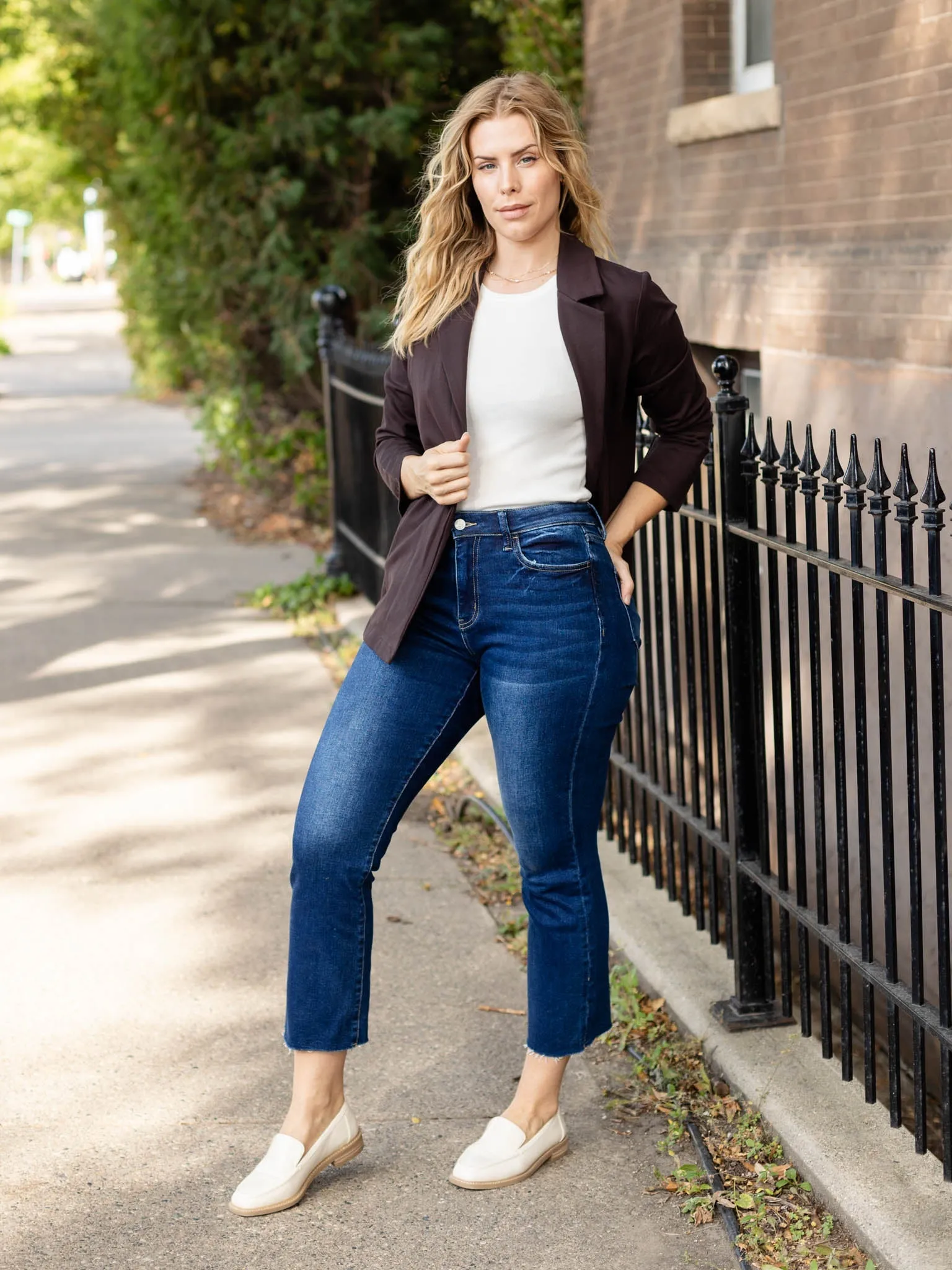 Allie Rose Easy Everyday Ponte Blazer