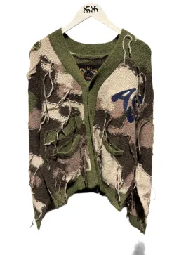 ALPHASTYLE: CAMO CARDIGAN