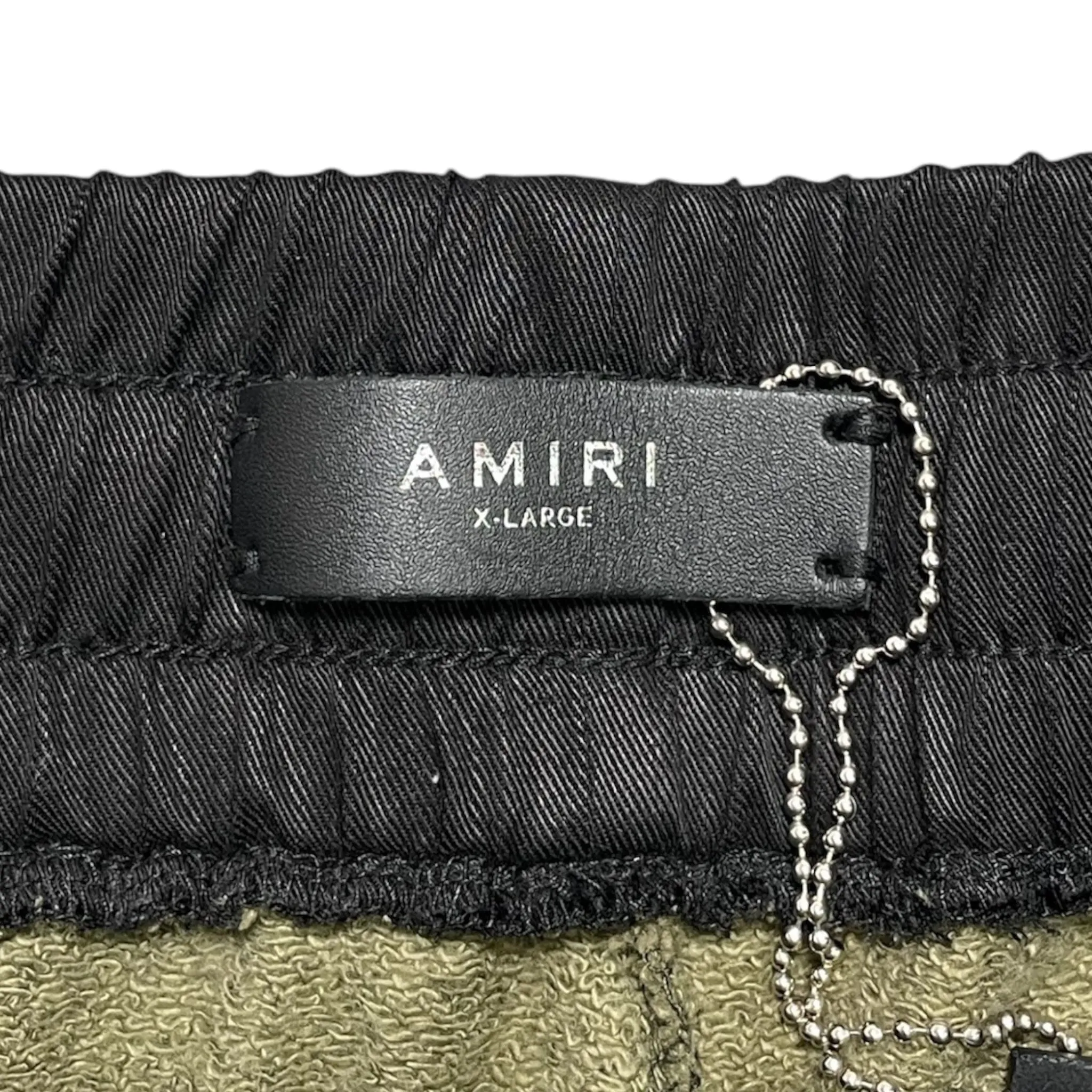 Amiri MX1 Leather Patch Sweatpants Camo