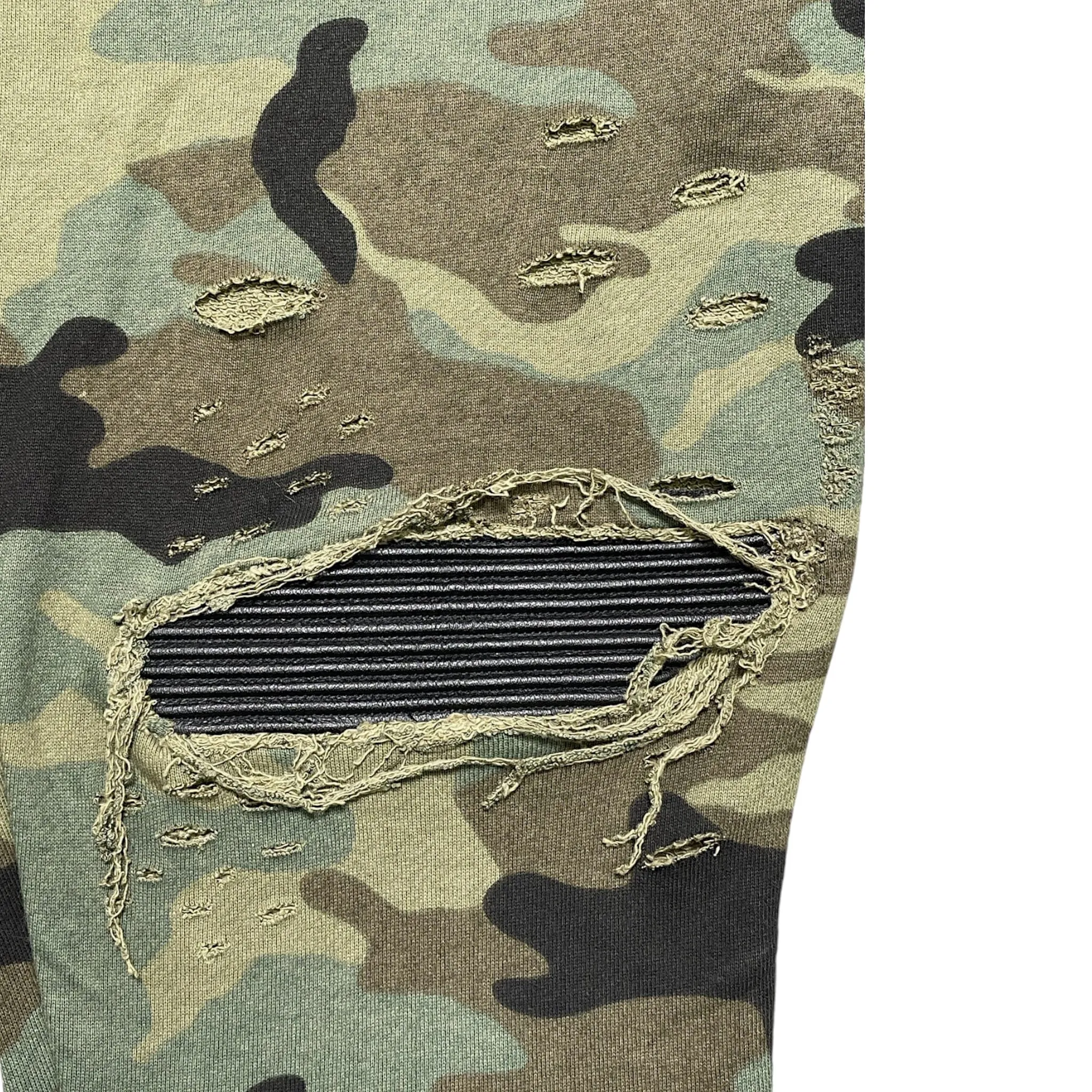 Amiri MX1 Leather Patch Sweatpants Camo