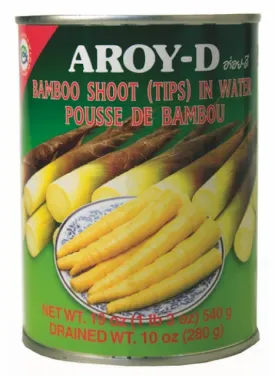 Aroy-D Bamboo Shoot Tips 24 x 19.5 oz