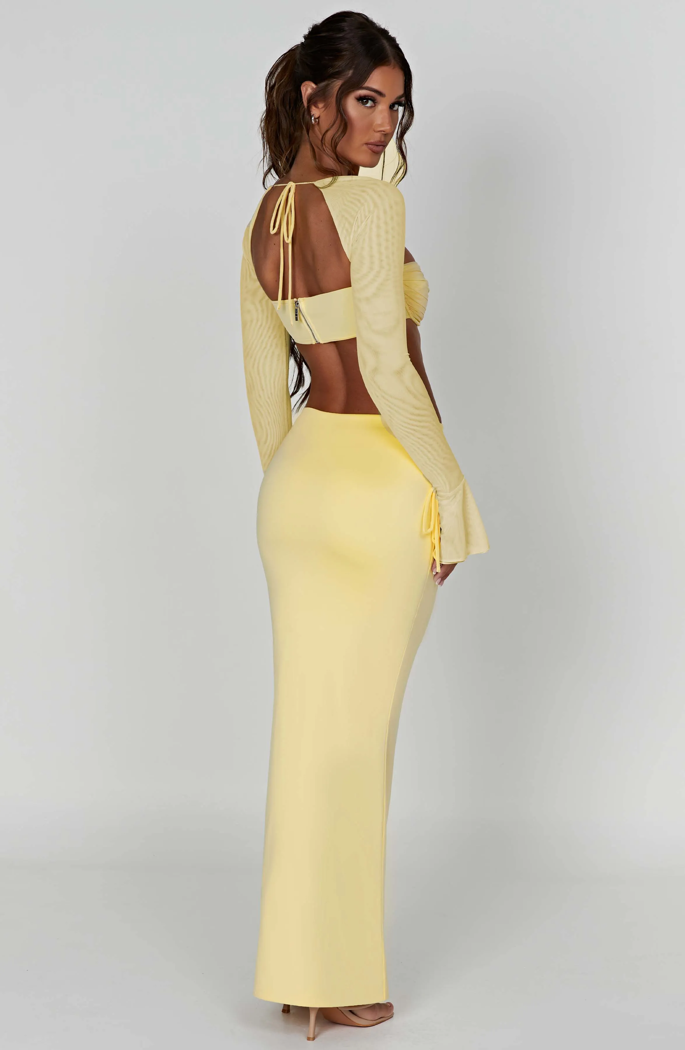 Astrid Maxi Graceful Skirt - Lemon