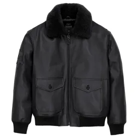 Avirex Black G-1 Bomber Leather Jacket