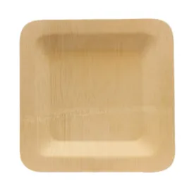 Bamboo plate 3.5 sq disposable