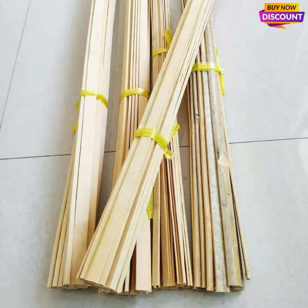 Bamboo Strips Length(63"/160cm) Varied size for Versatile DIY Projects