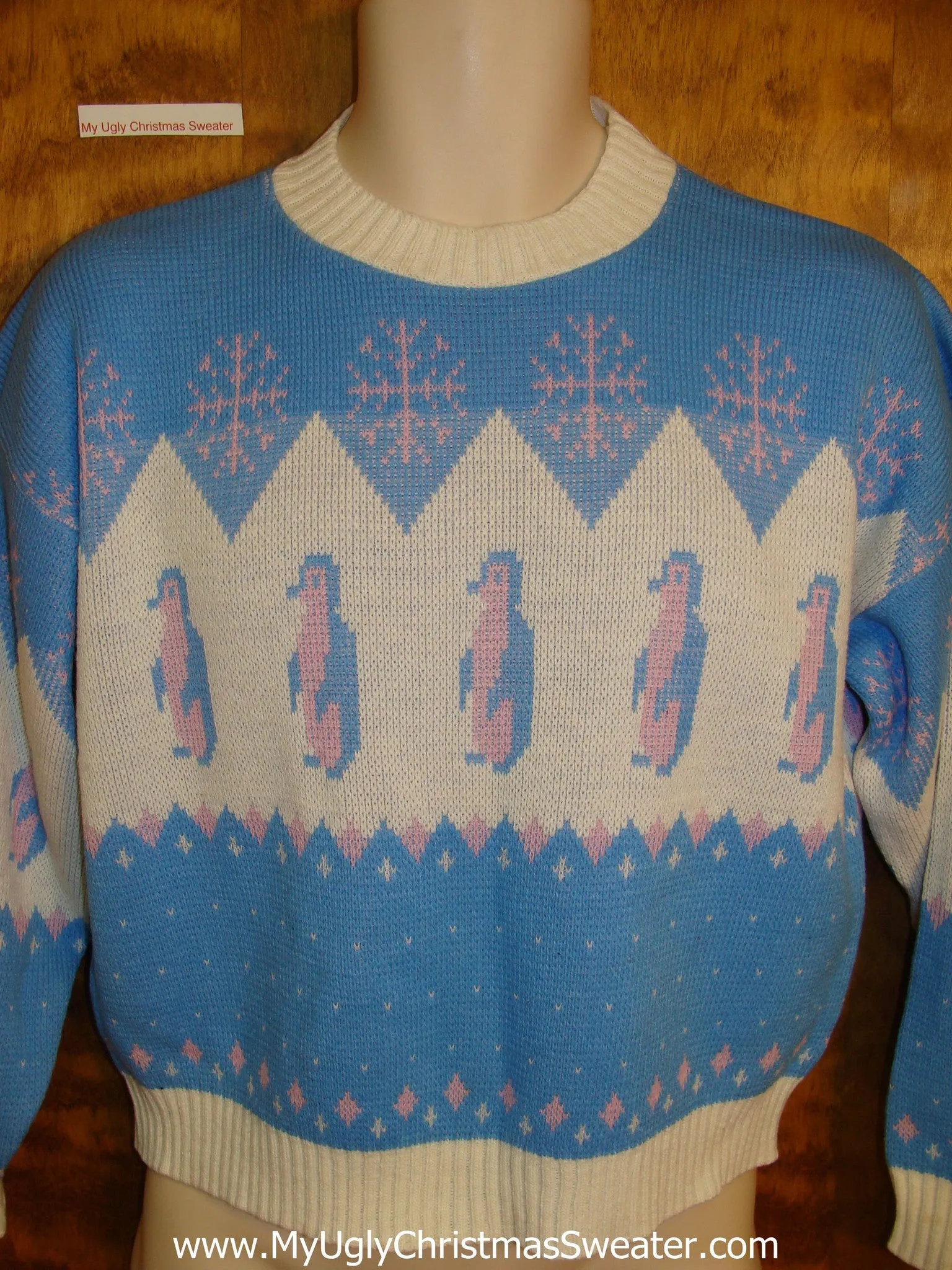 Best Retro 80s Penguin Ugly Christmas Jumper Pullover