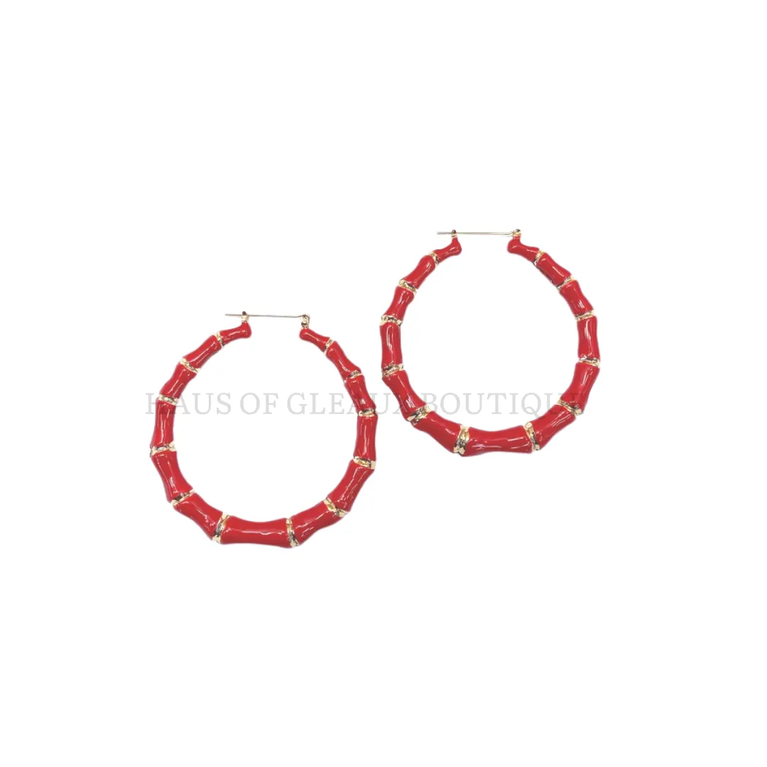 Big Energy  Round Hoop Earrings