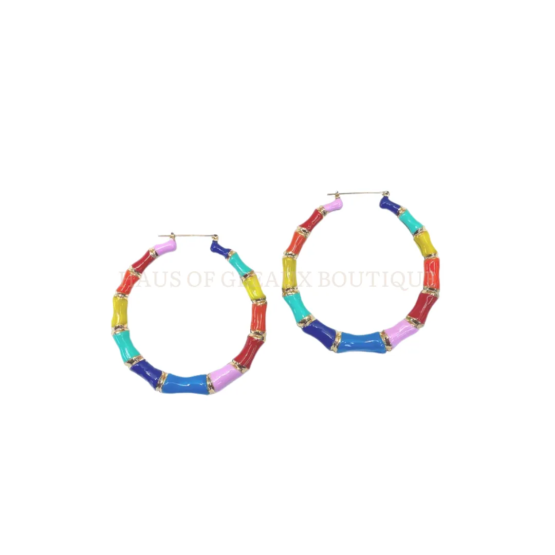 Big Energy  Round Hoop Earrings