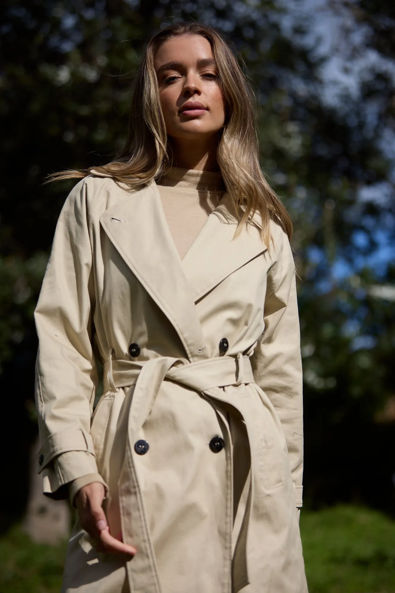 Blythe Natural Trench Coat