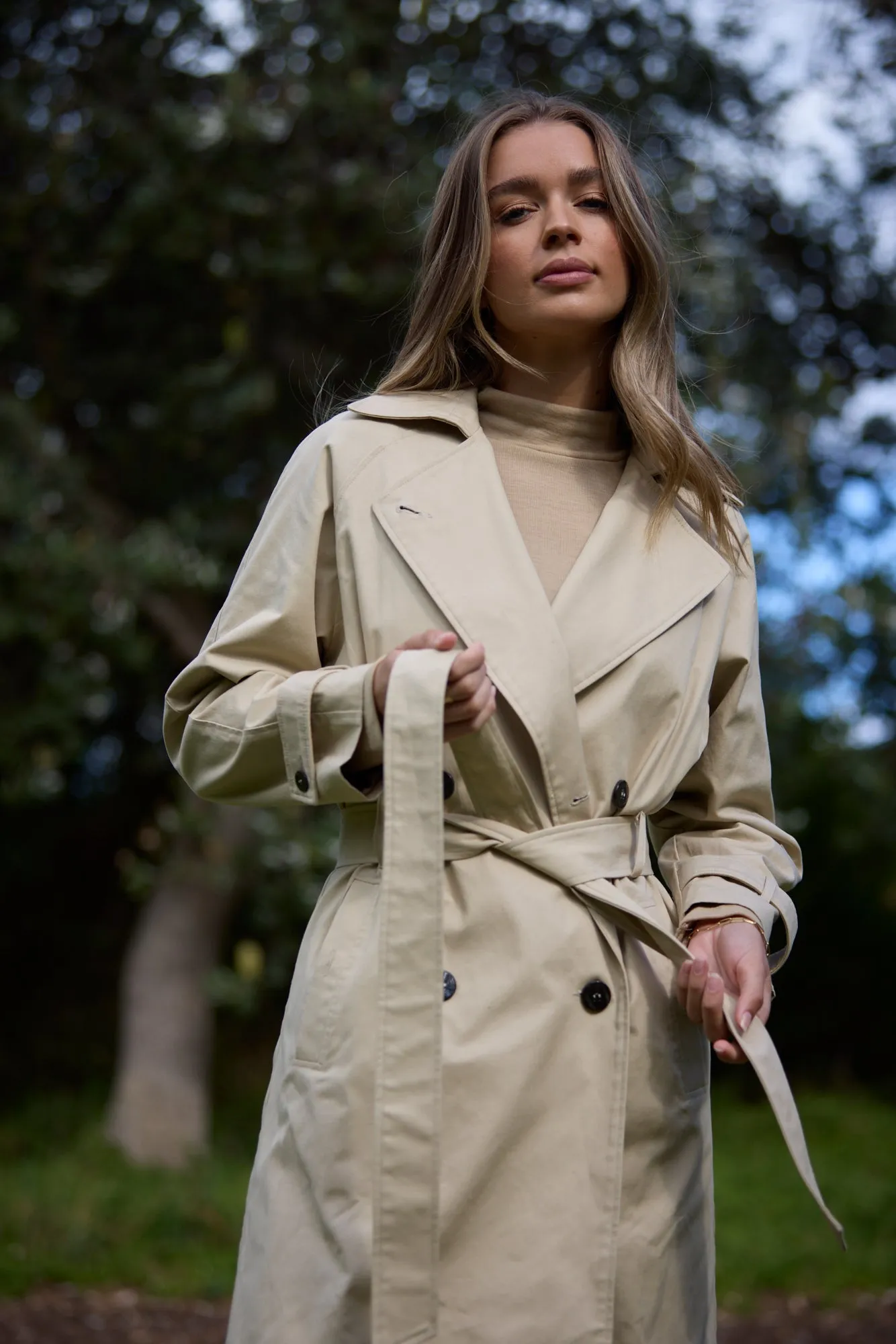 Blythe Natural Trench Coat