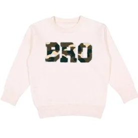 Bro Camo Filled Patch Sweatshirt - Natural