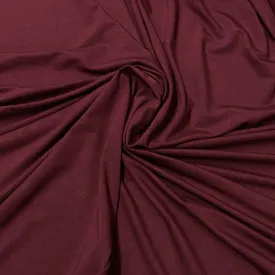 Burgundy Bamboo/Spandex Jersey Fabric - 250 GSM by Telio