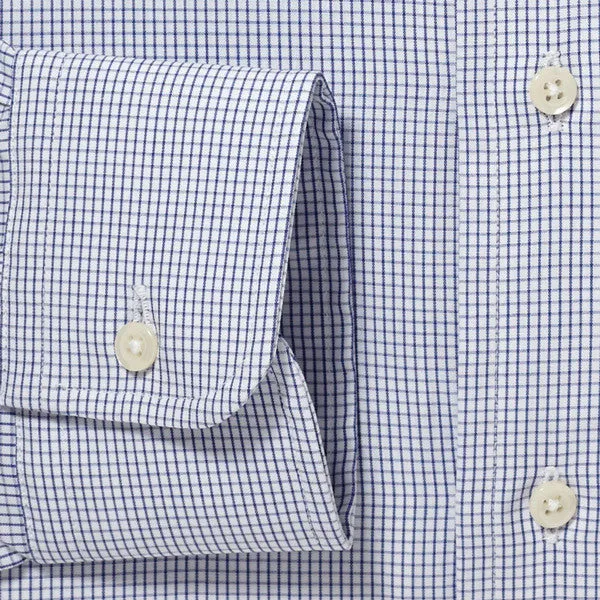 Button Down Graph Check Navy - Big/Tall