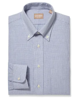 Button Down Graph Check Navy - Big/Tall