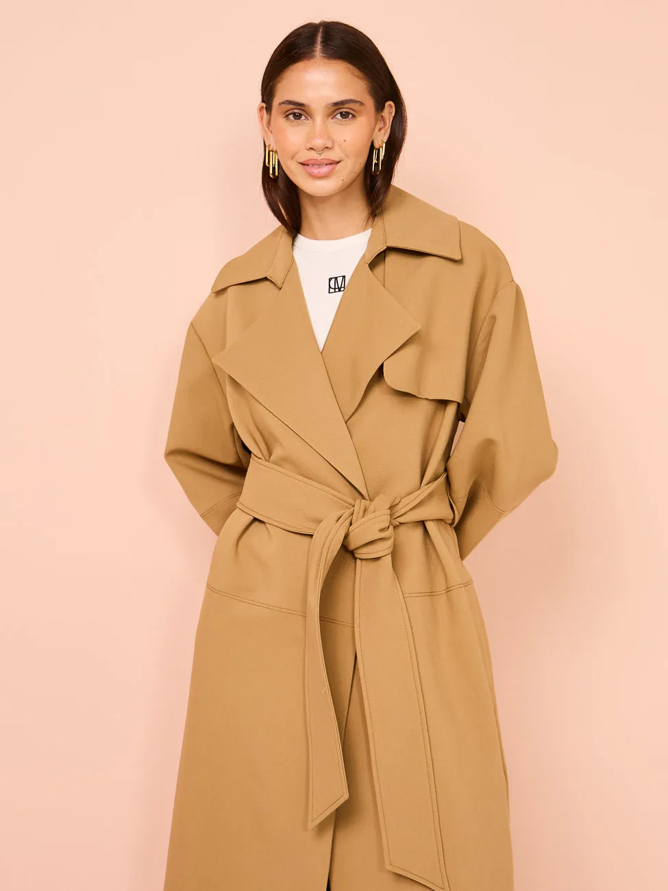 Camilla and Marc Mackinley Trench Coat in Camel