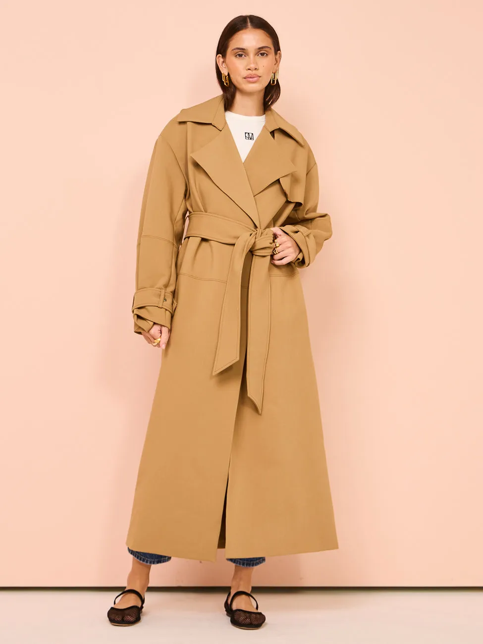 Camilla and Marc Mackinley Trench Coat in Camel