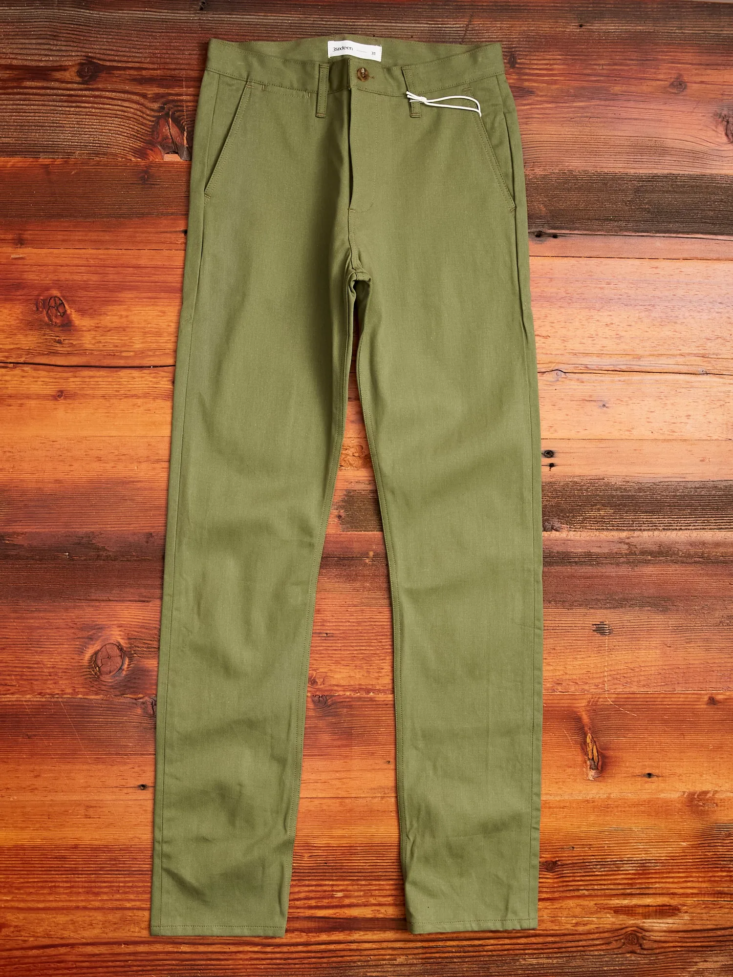 CH-55x 12oz Selvedge Chino in Olive