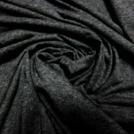 Charcoal Heather Bamboo/Spandex Jersey Fabric - 240 GSM