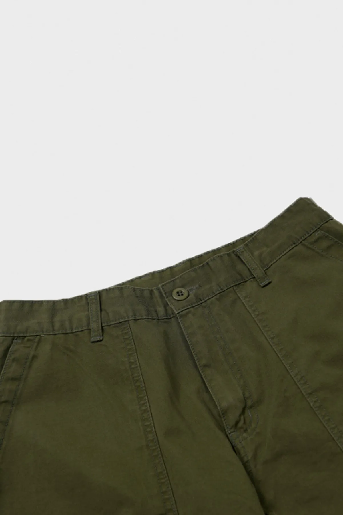 Chino Wide Fatigue Pants - Olive