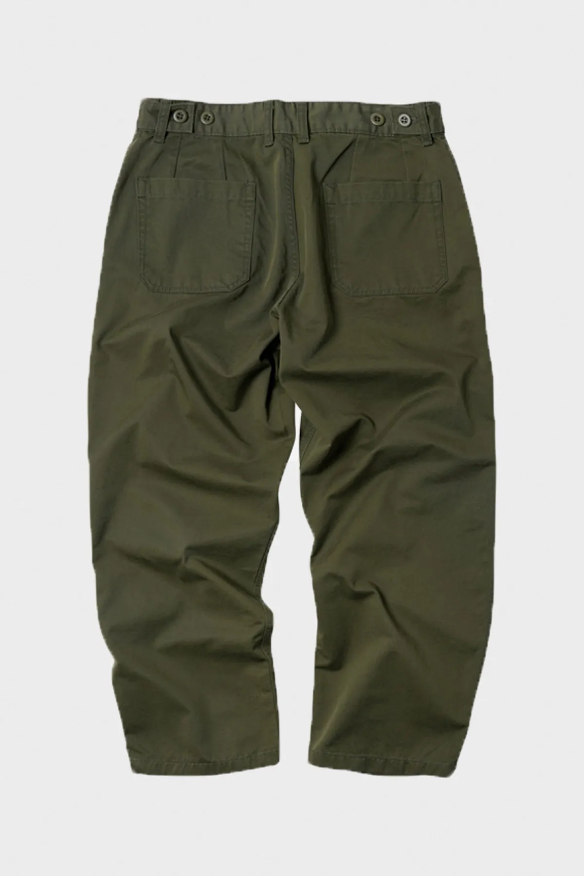 Chino Wide Fatigue Pants - Olive