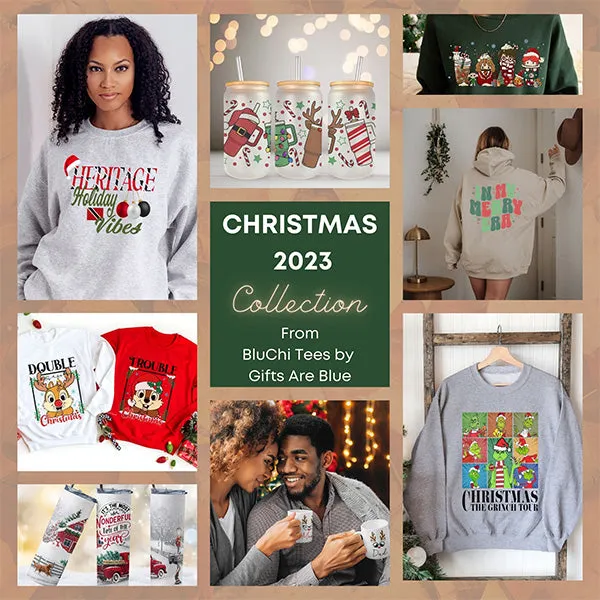 Christmas Dog and Friends Holiday Sweatshirt - Christmas Sweatshirt - Sizes S to 5XL