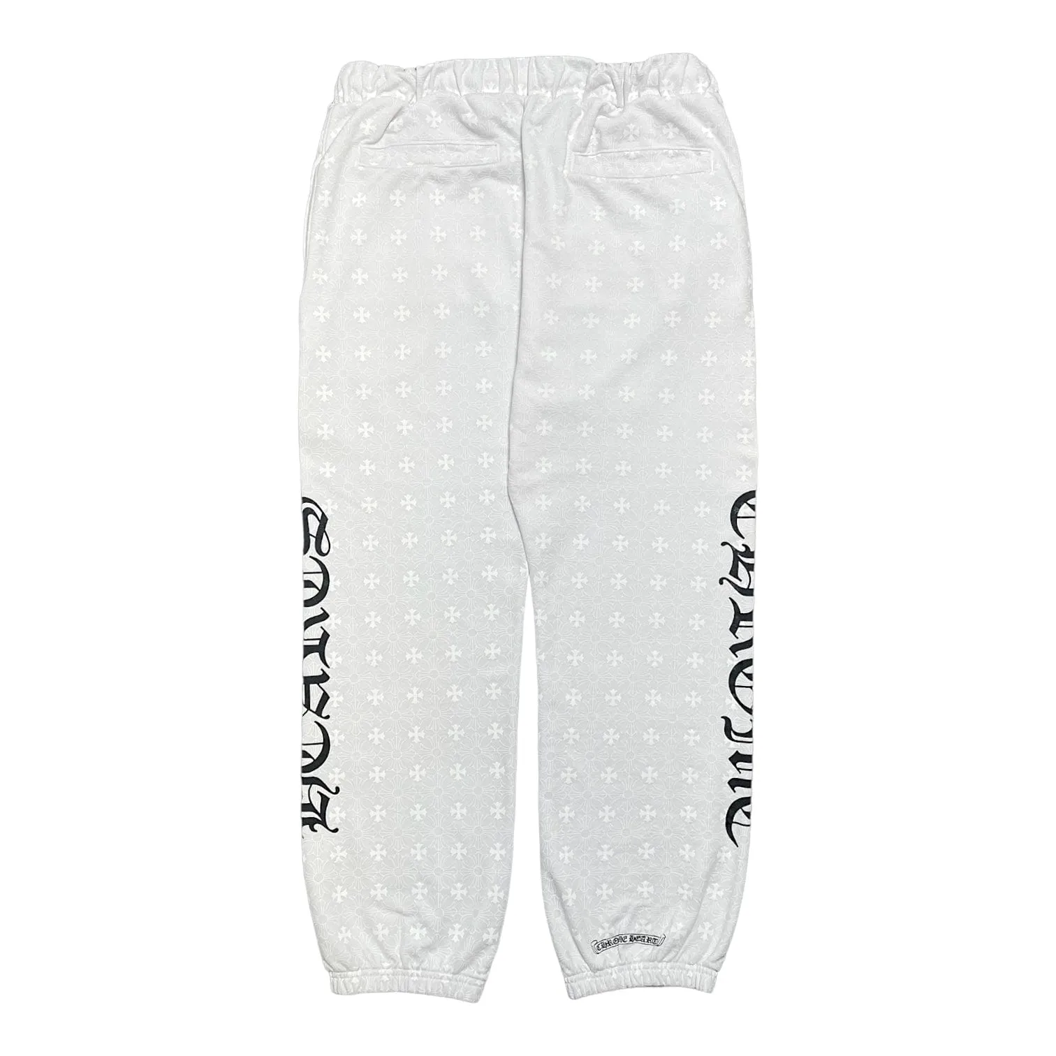 Chrome Hearts All Over Monogram Horseshoe Logo Sweatpants White Pre-Owned