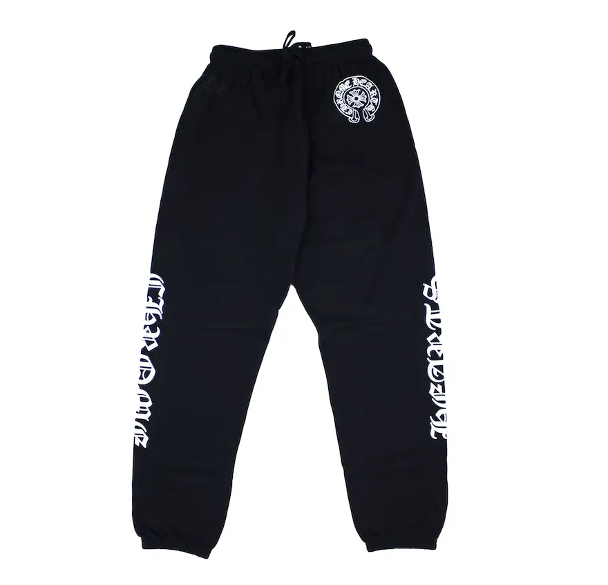 Chrome Hearts Horse Shoe Logo Sweatpants Black