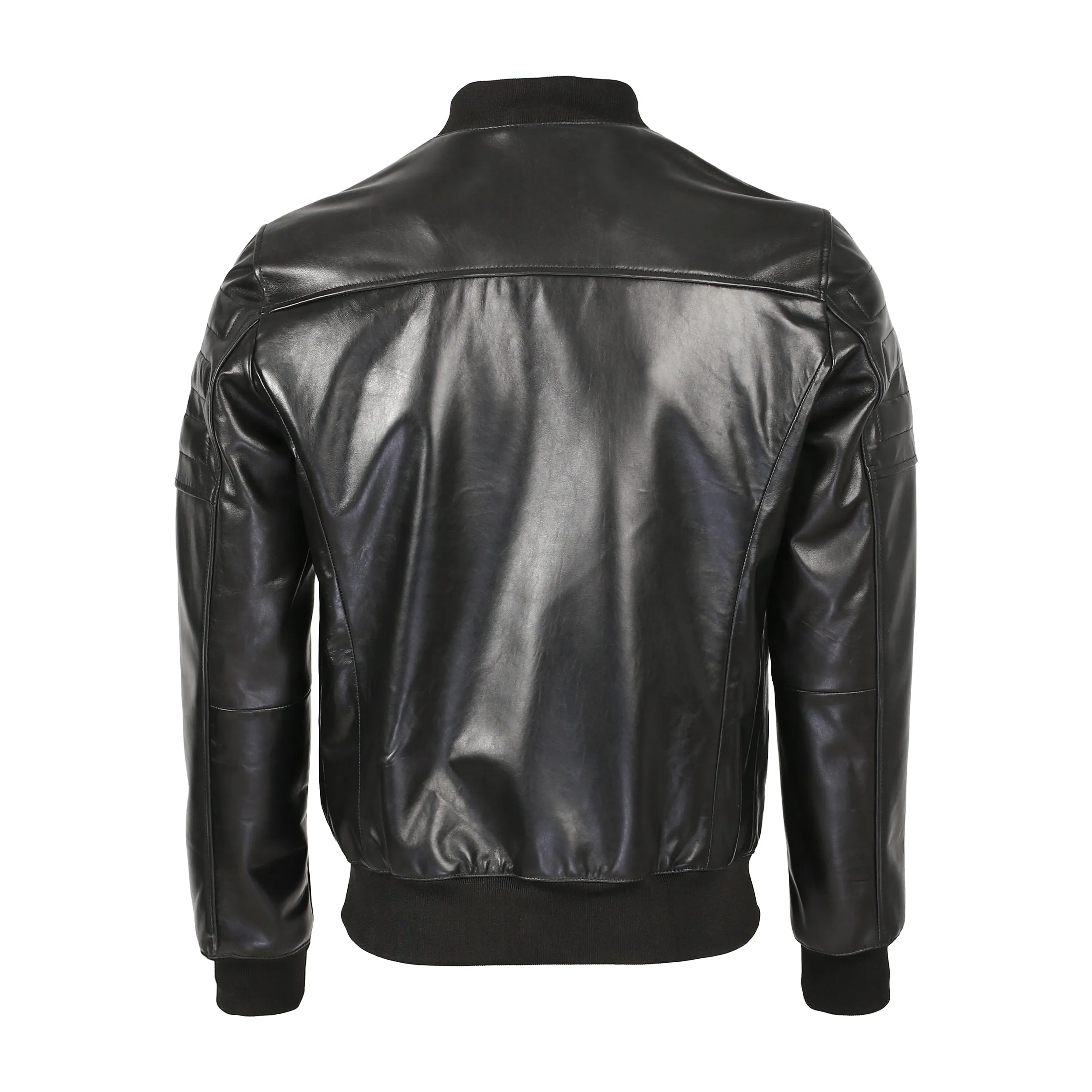 Cicero Men's New Zealand Leather Bomber Jacket