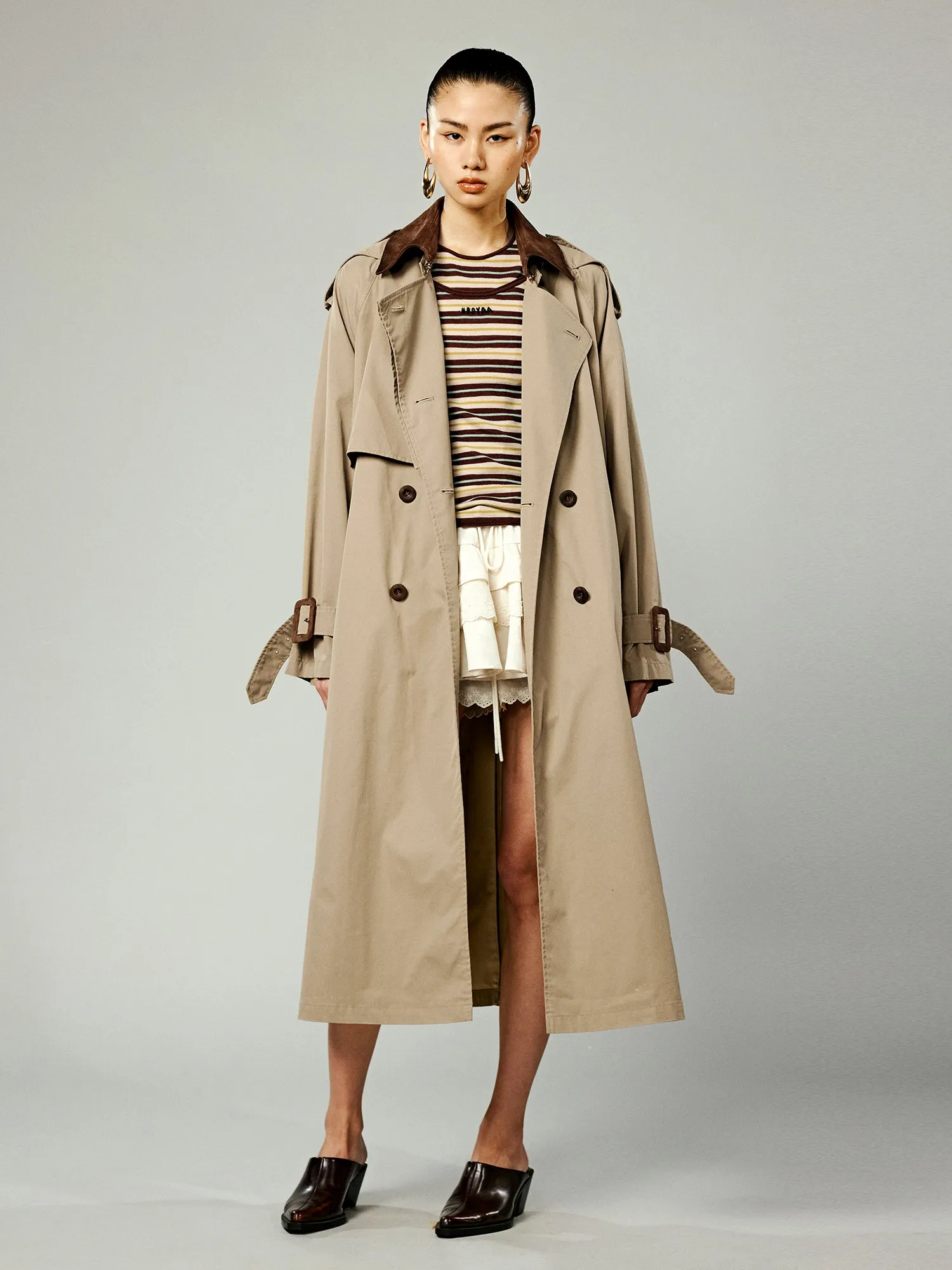 Classic vintage trench coat