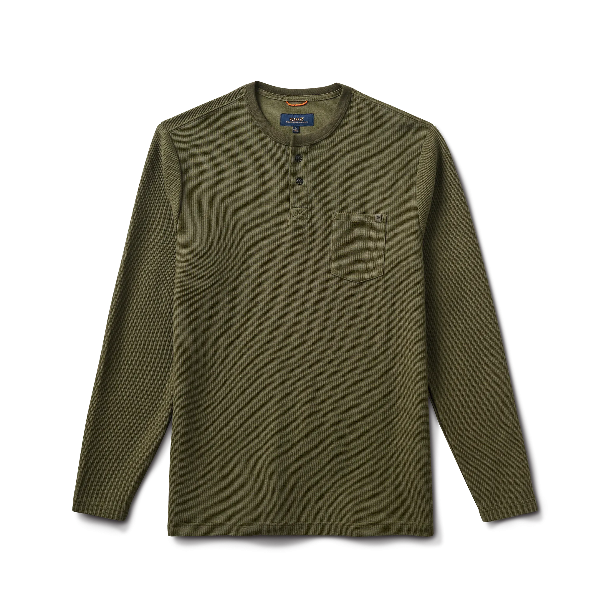 Companion Long Sleeve Thermal Henley - Military