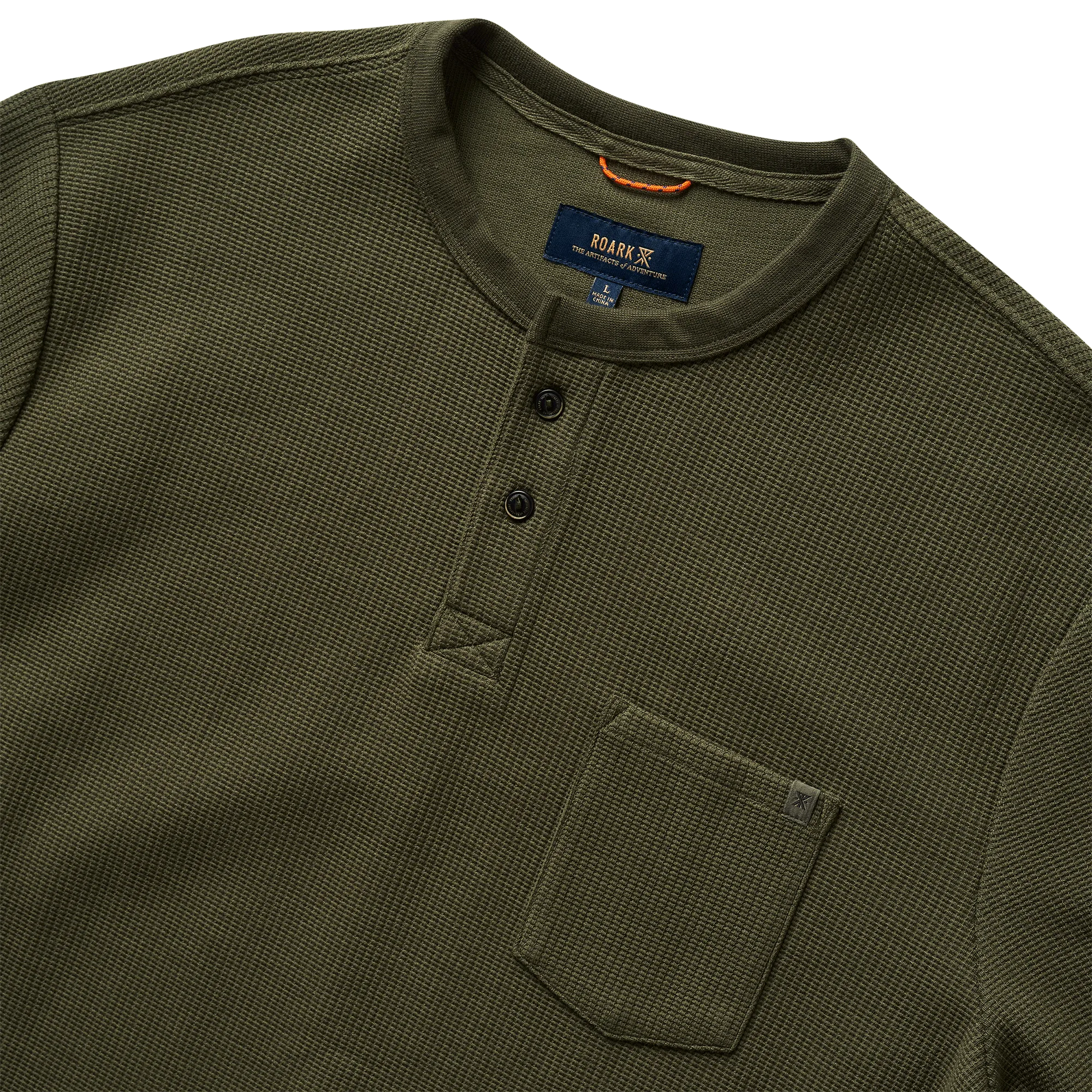 Companion Long Sleeve Thermal Henley - Military