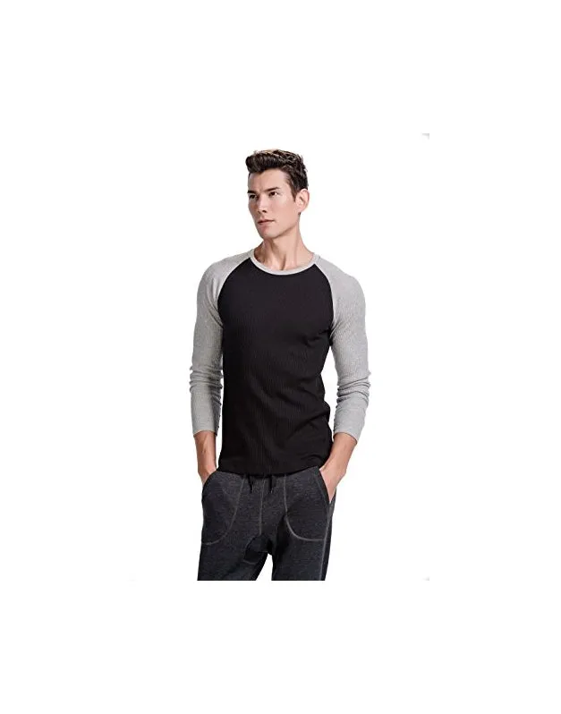 CYZ Men's Thermal Long Sleeve Crew Top