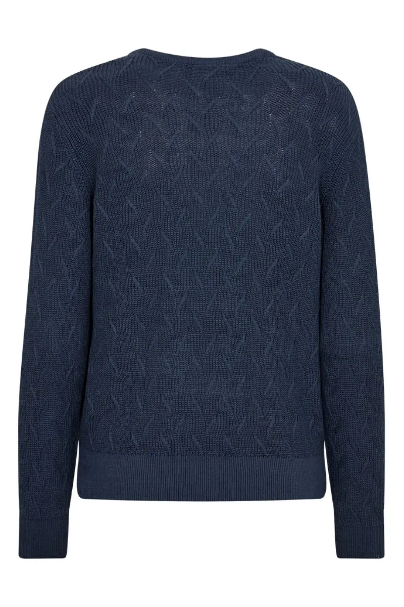 Dodo Pullover 204449 | Vintage Indigo | Strik fra Freequent