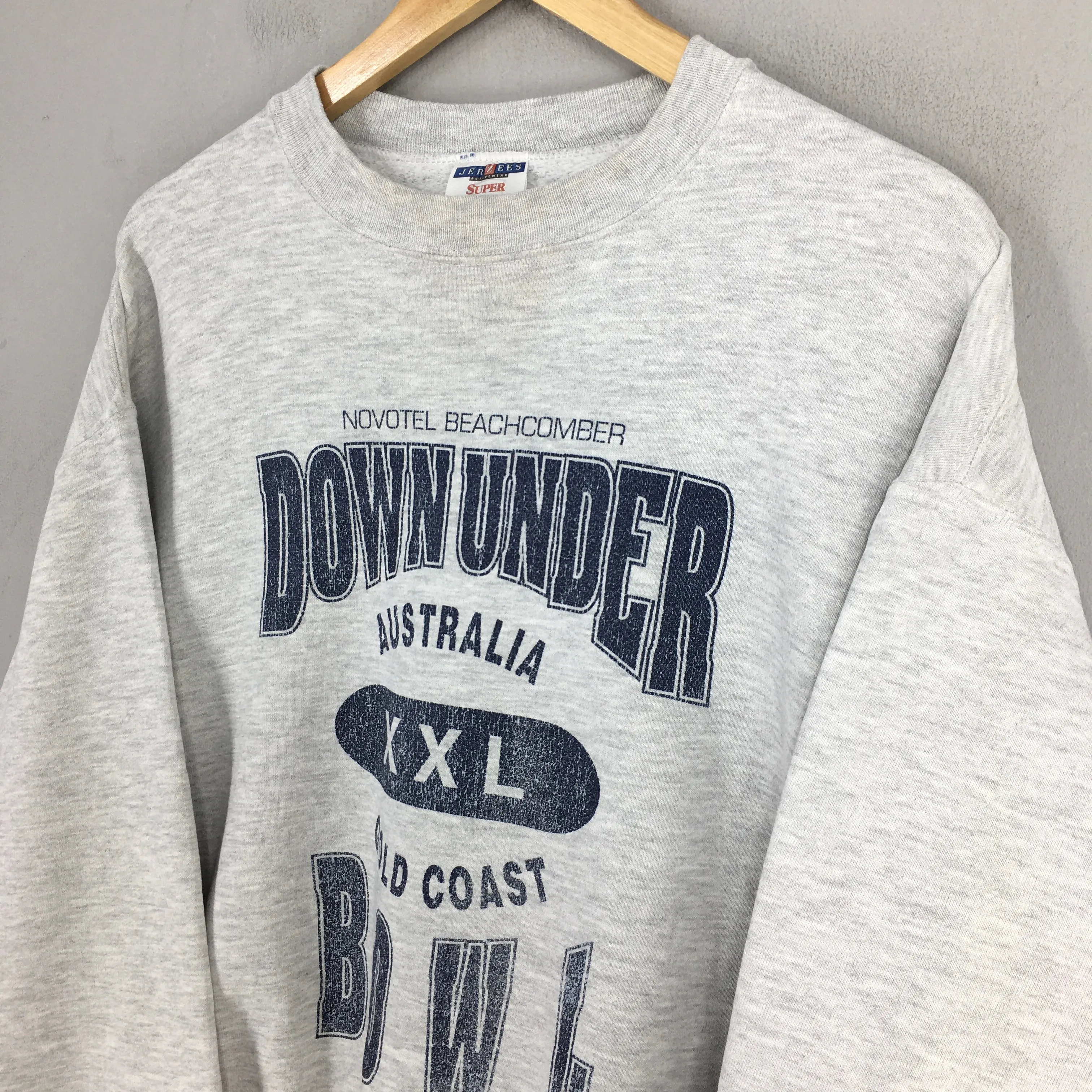 Down Under Bowl Gray Sweatshirts Large