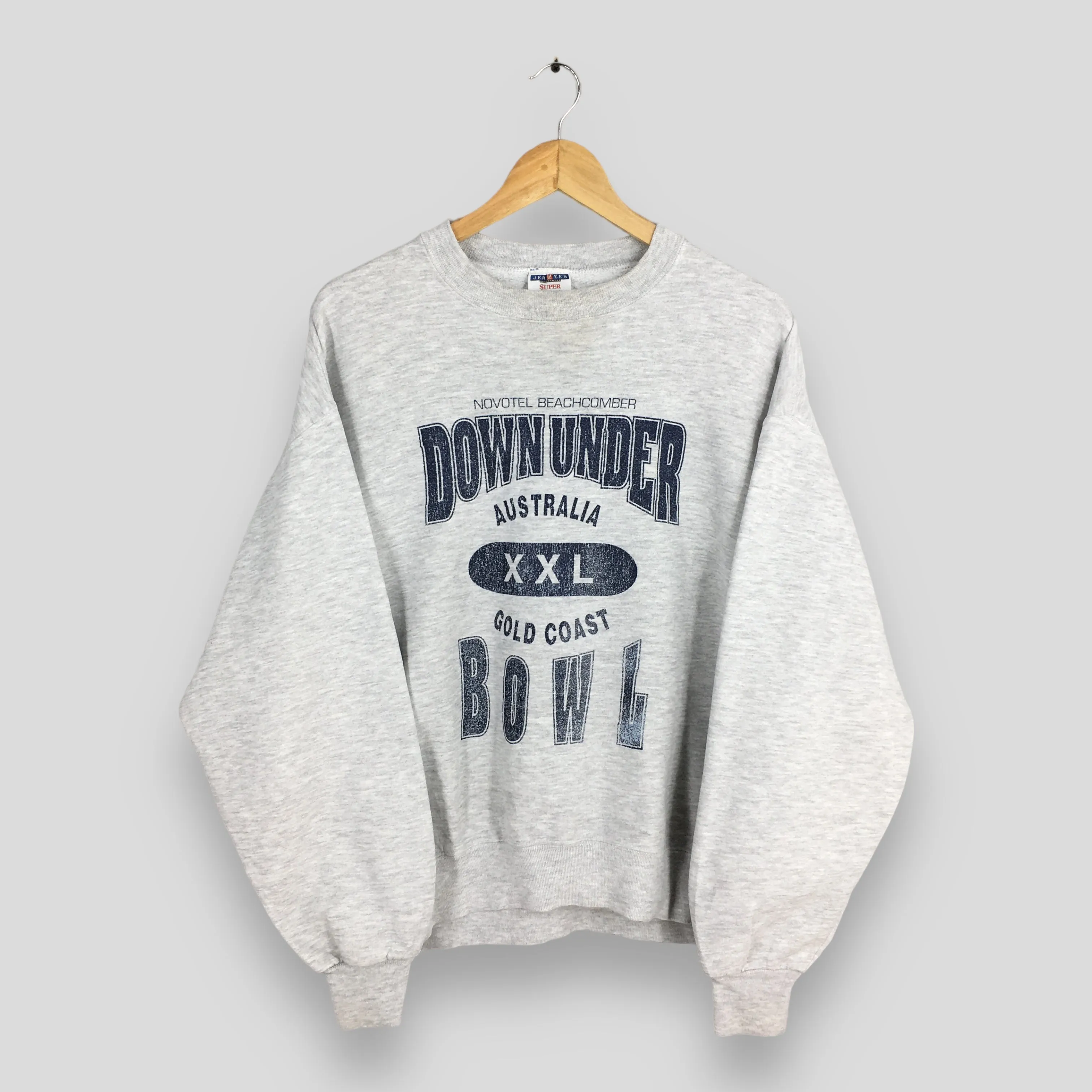 Down Under Bowl Gray Sweatshirts Large