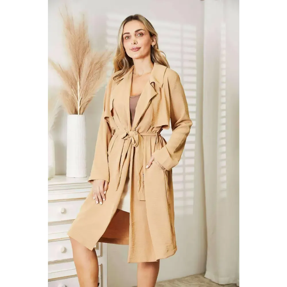 Elevate Your Wardrobe with the Luxury Culture Code Tied Trench Coat