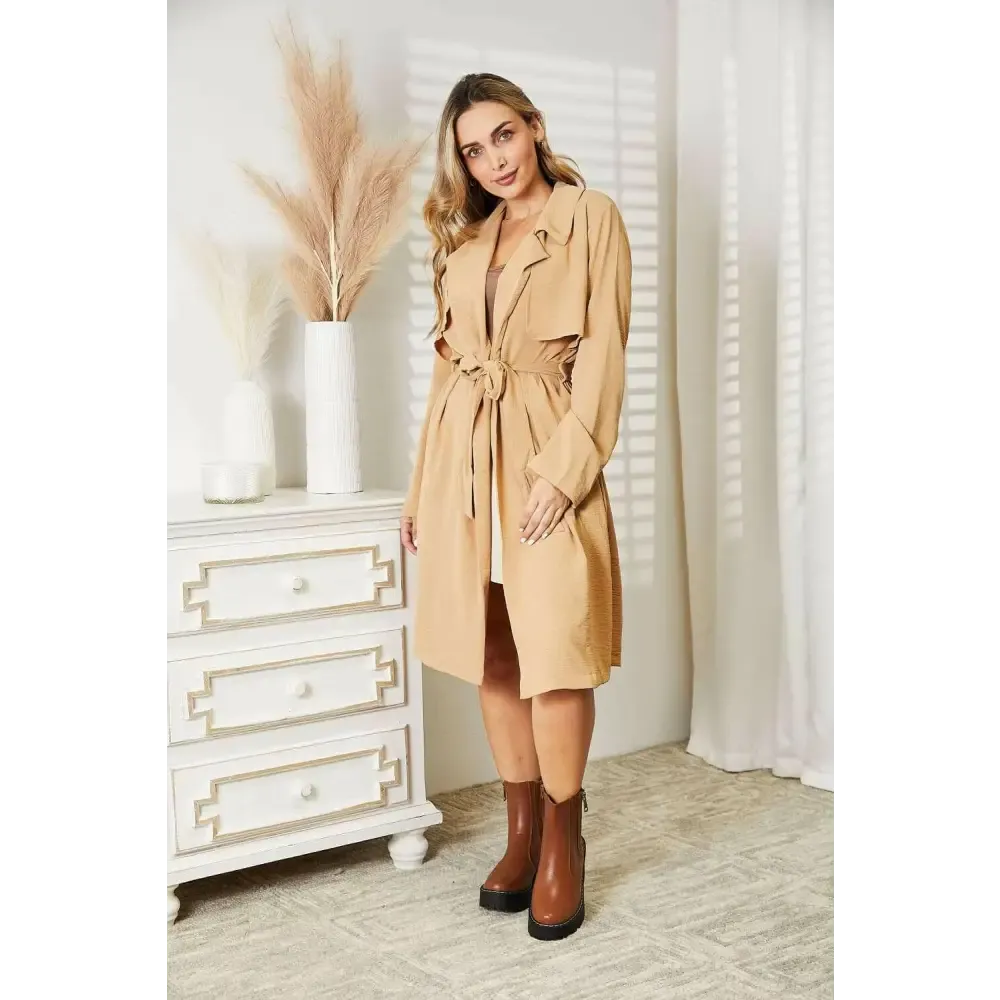 Elevate Your Wardrobe with the Luxury Culture Code Tied Trench Coat