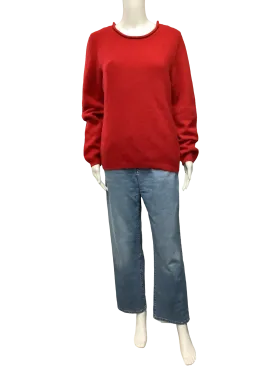 Fifth Avenue Sweater Crew Neck Cashmere Red Size: L