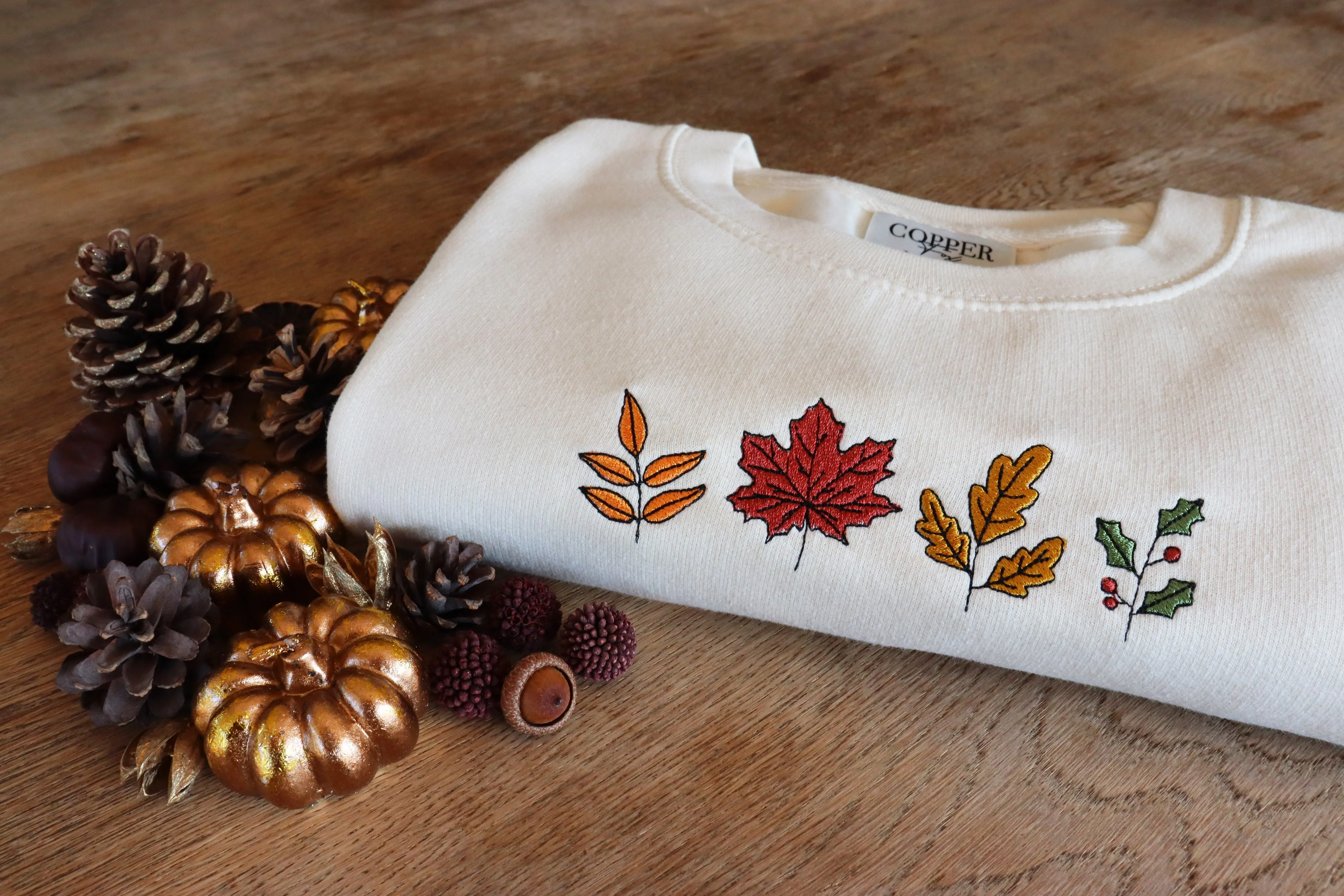 Filled Autumn Leaves Sweatshirt