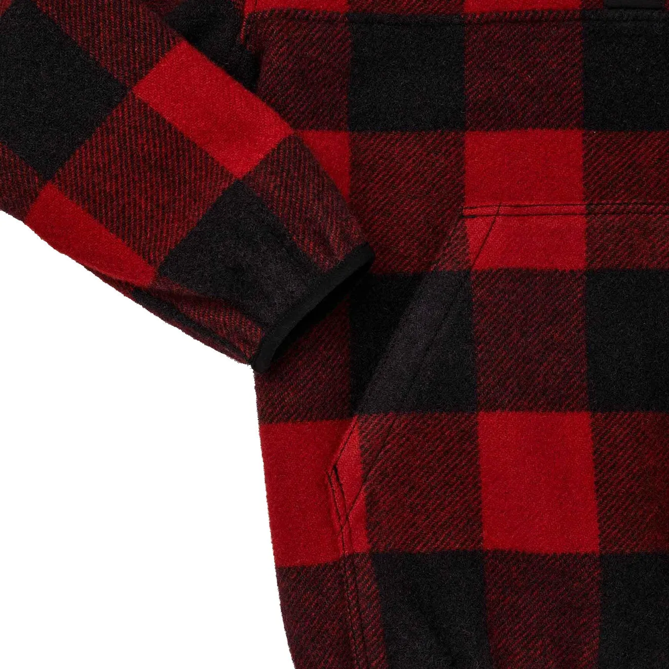 Filson Okanogan Wool Pullover Red / Black Buffalo Check