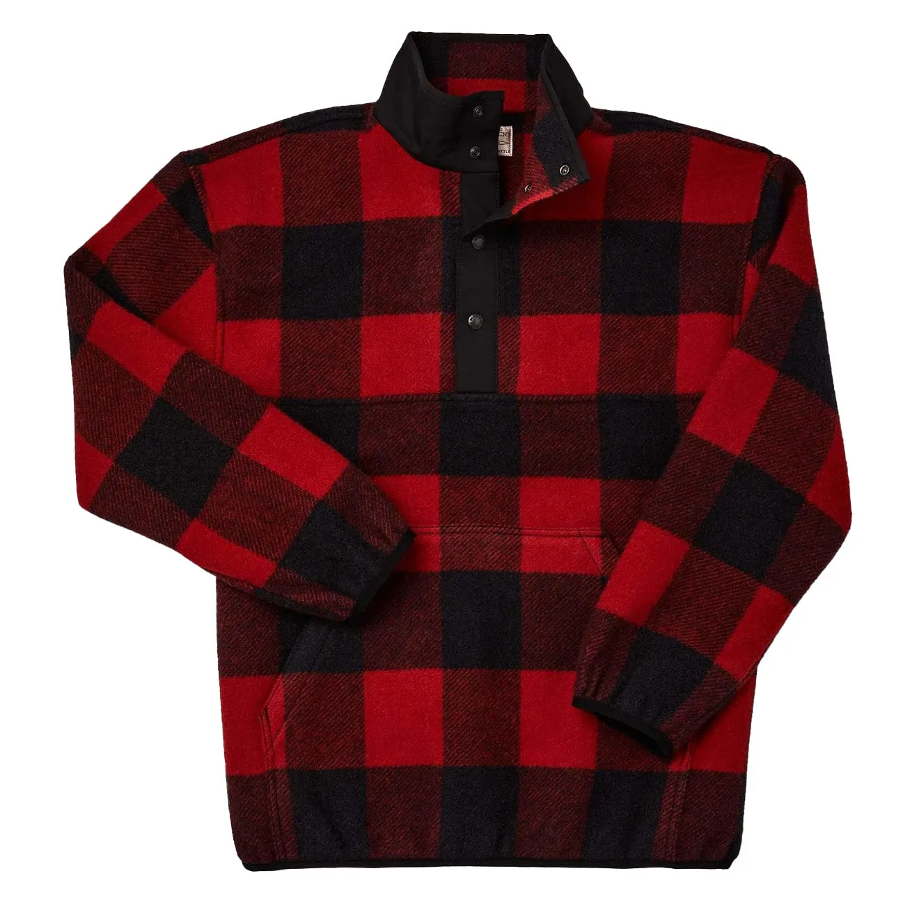 Filson Okanogan Wool Pullover Red / Black Buffalo Check