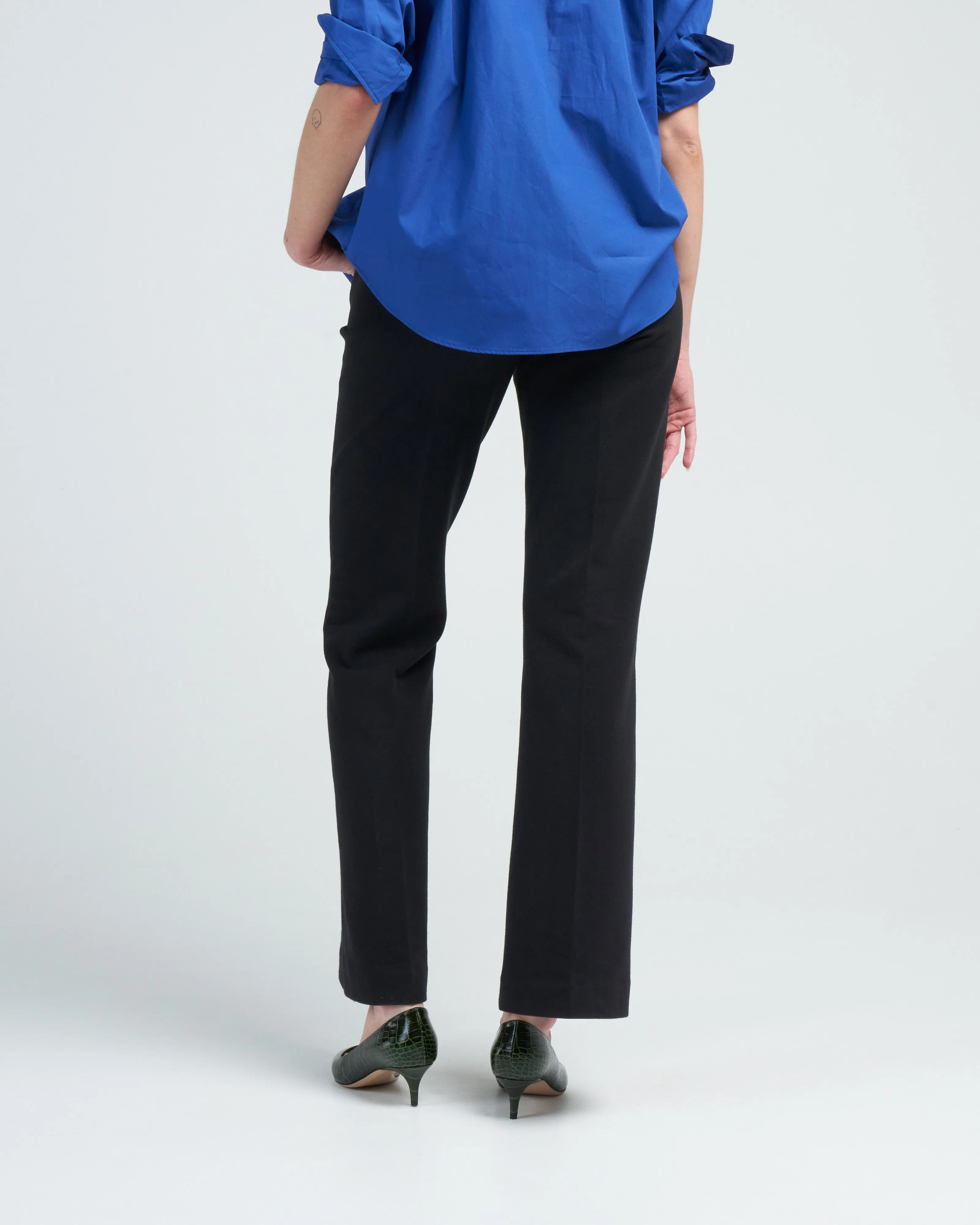 flared pant felpa - nero