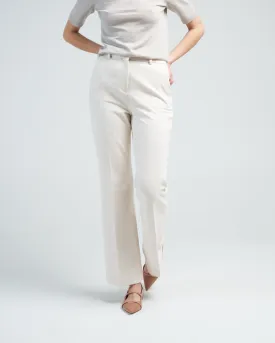 flared pant felpa - off white