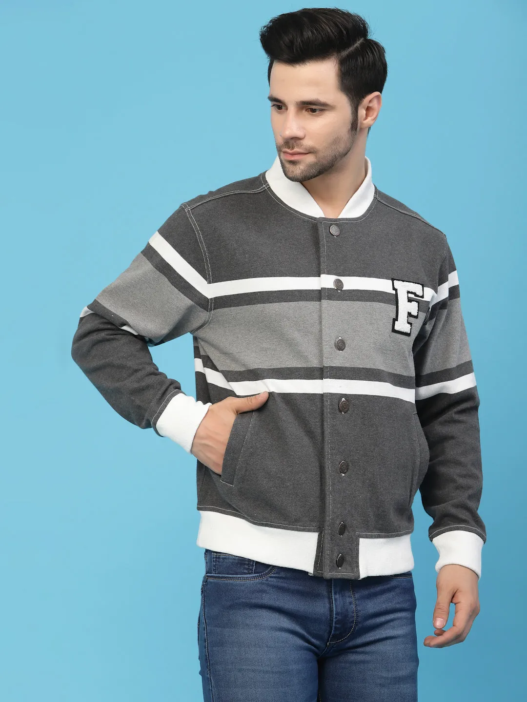 Flawless Men Multi-Color Cotton Bomber Jacket