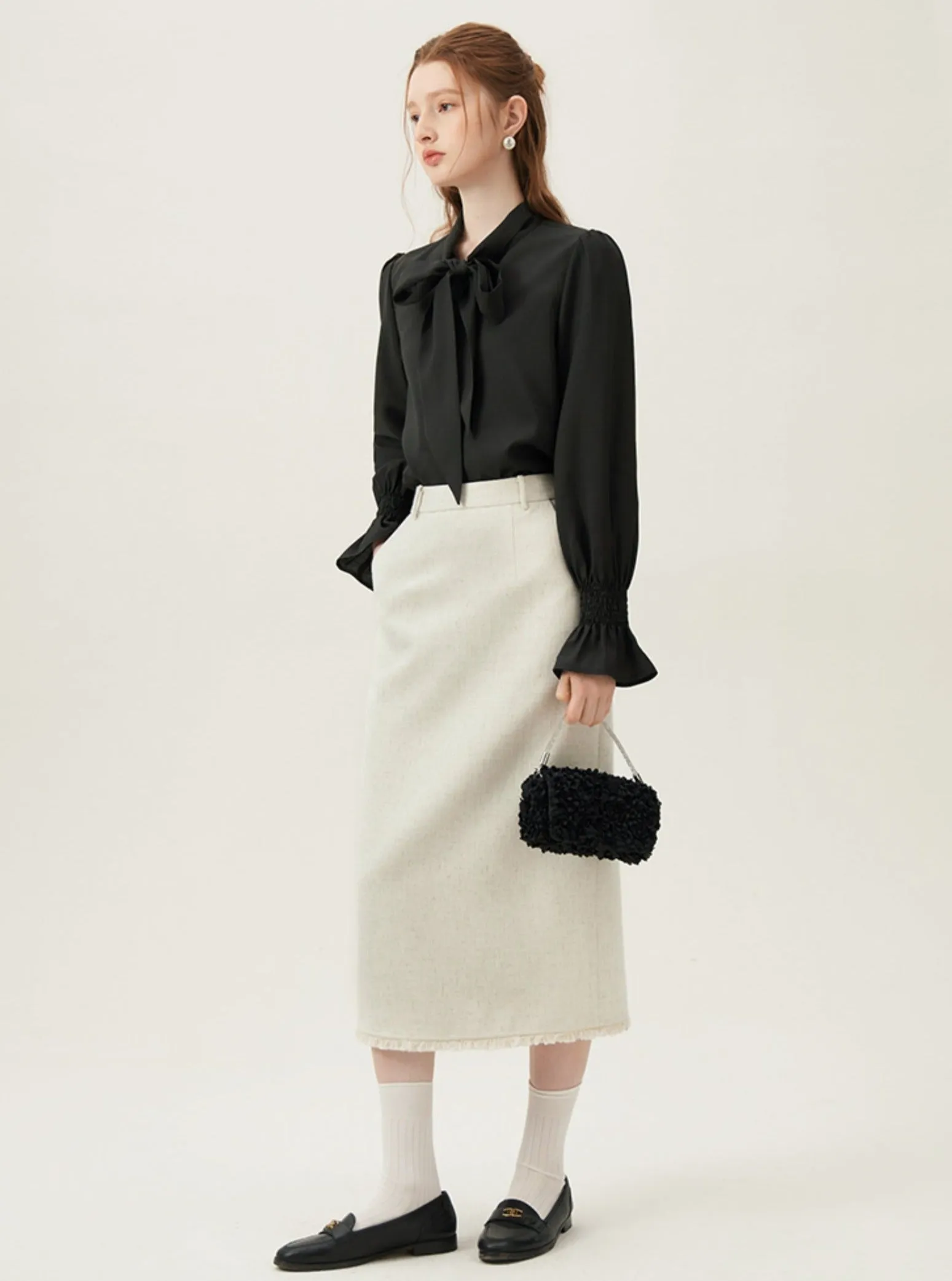 Fragrance Layered Vest Skirt Two-Piece Set-Up