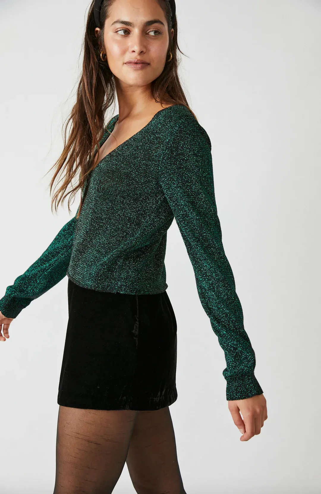 Free People Emmaline Cardi Alpine Combo